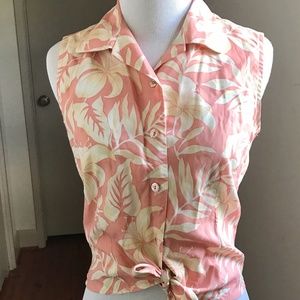 Tori Richard Vintage Hawaiian Sleeveless Shirt